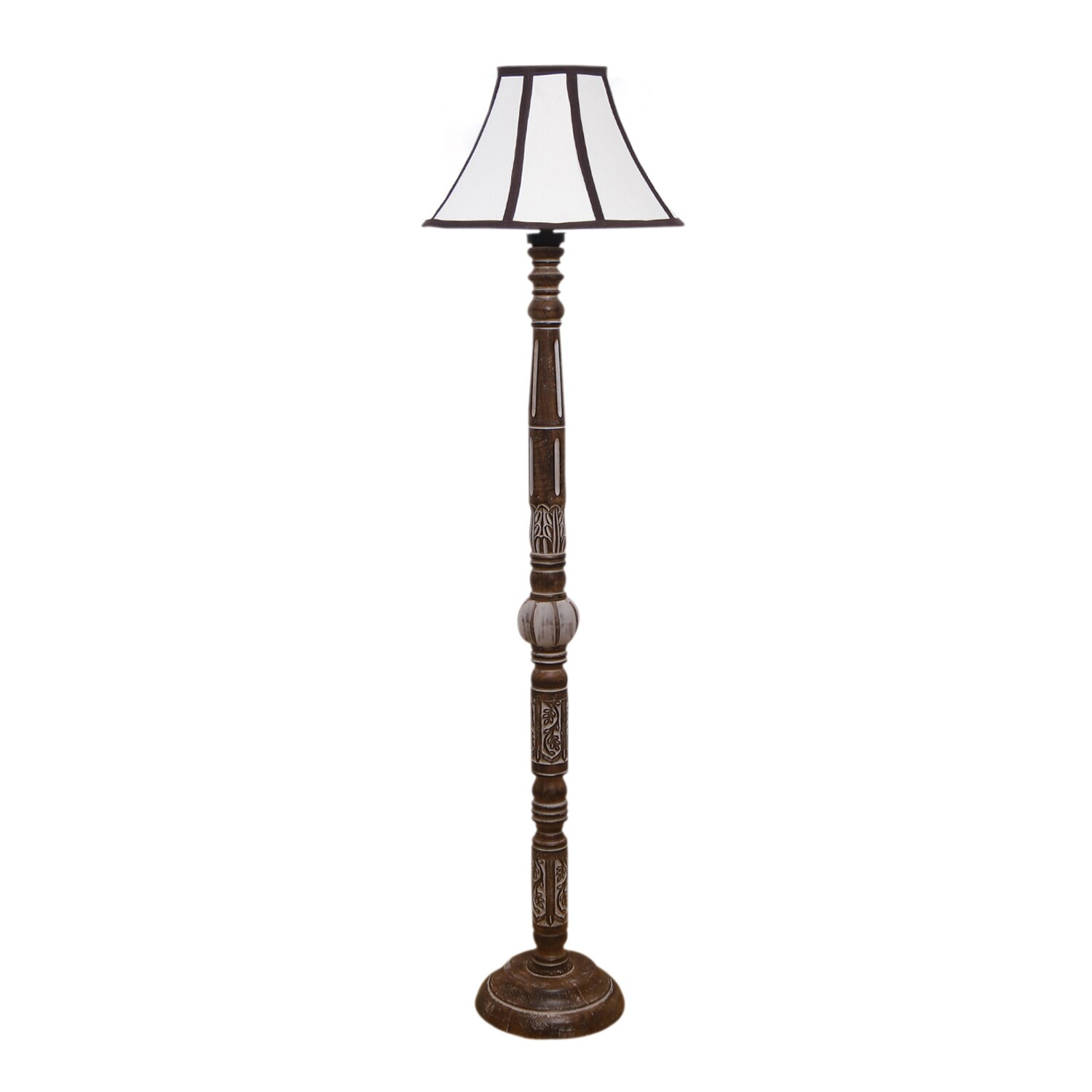 Devansh Wooden Floor Lamp
