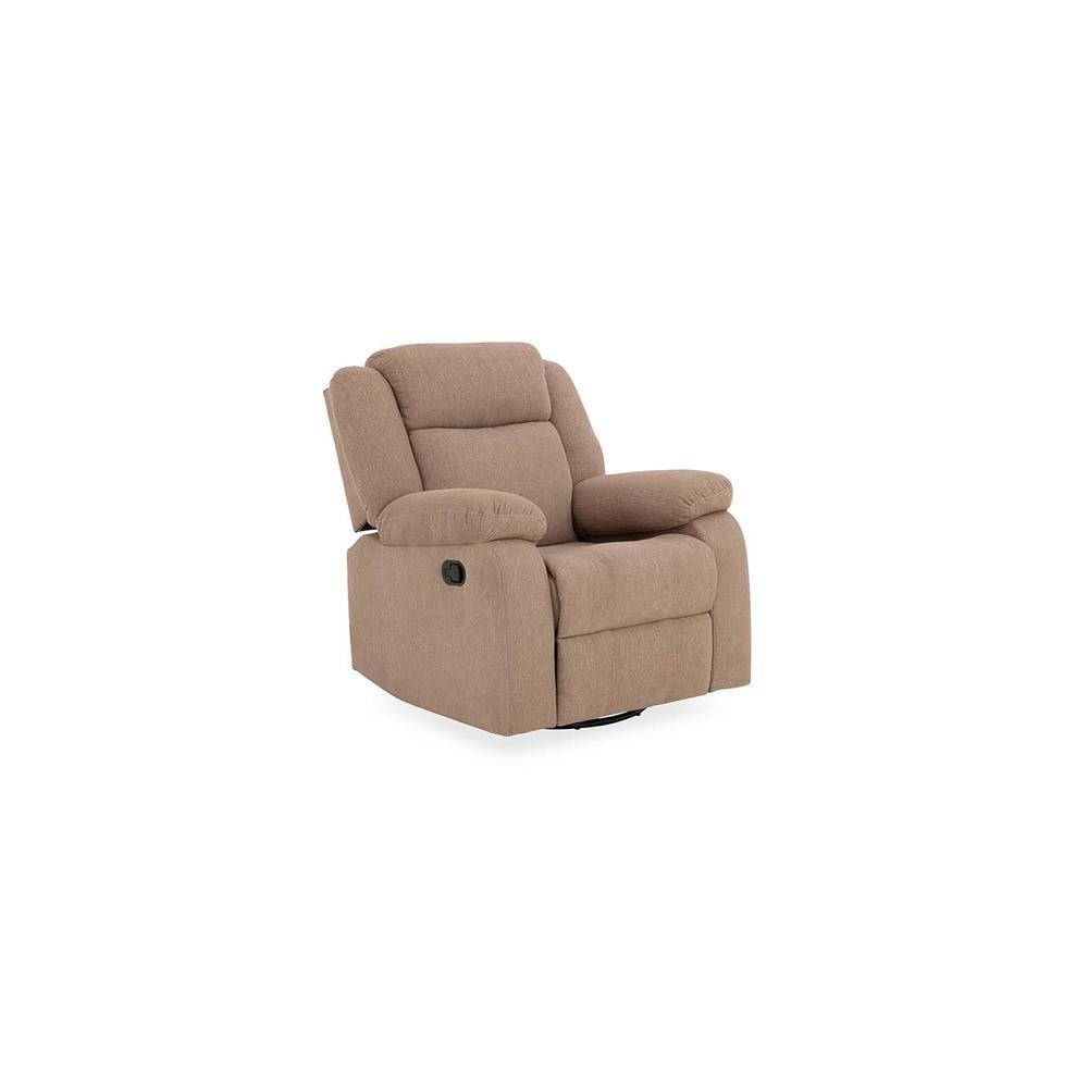 Avalon Fabric One Seater Manual Recliner in Brown Colour