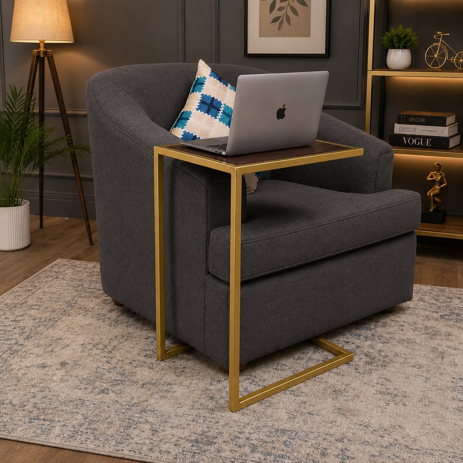 Petit Side cum Laptop Table - Pristine Interiors