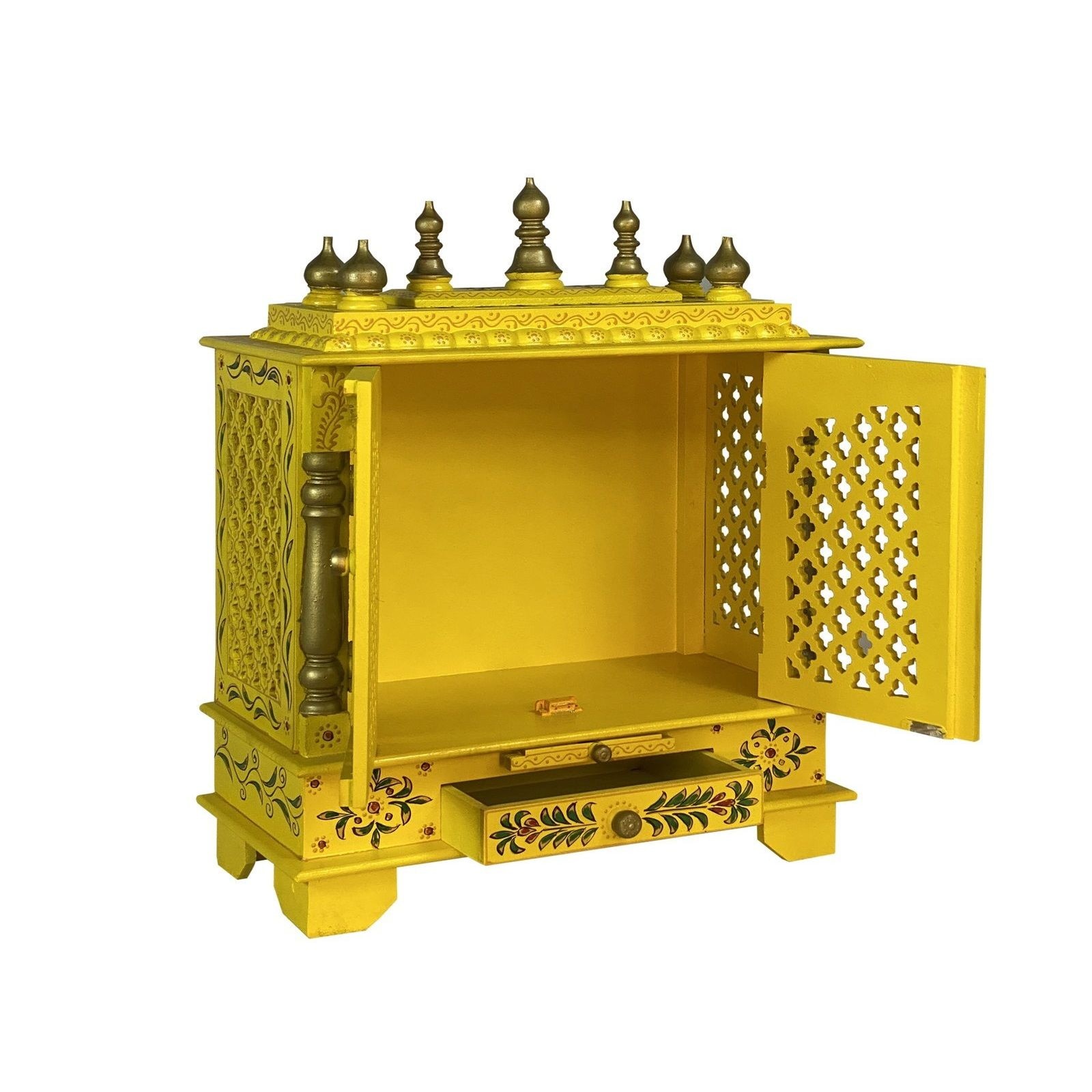 D'Dass Sheesham and Mdf Wooden Home Temple For Pooja Mandir For Home
