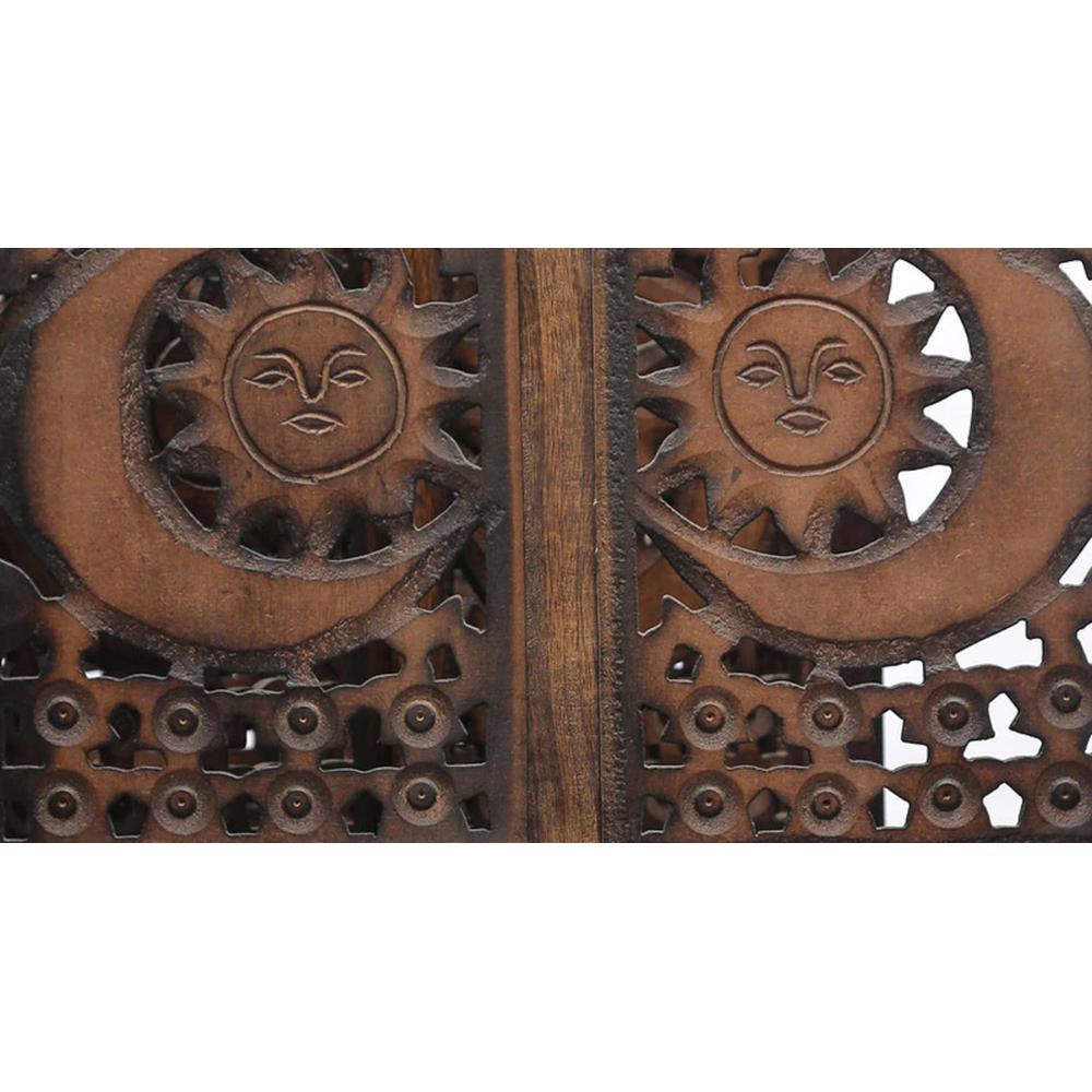 Kaeya Solid Wood 4 Panel Room Divider