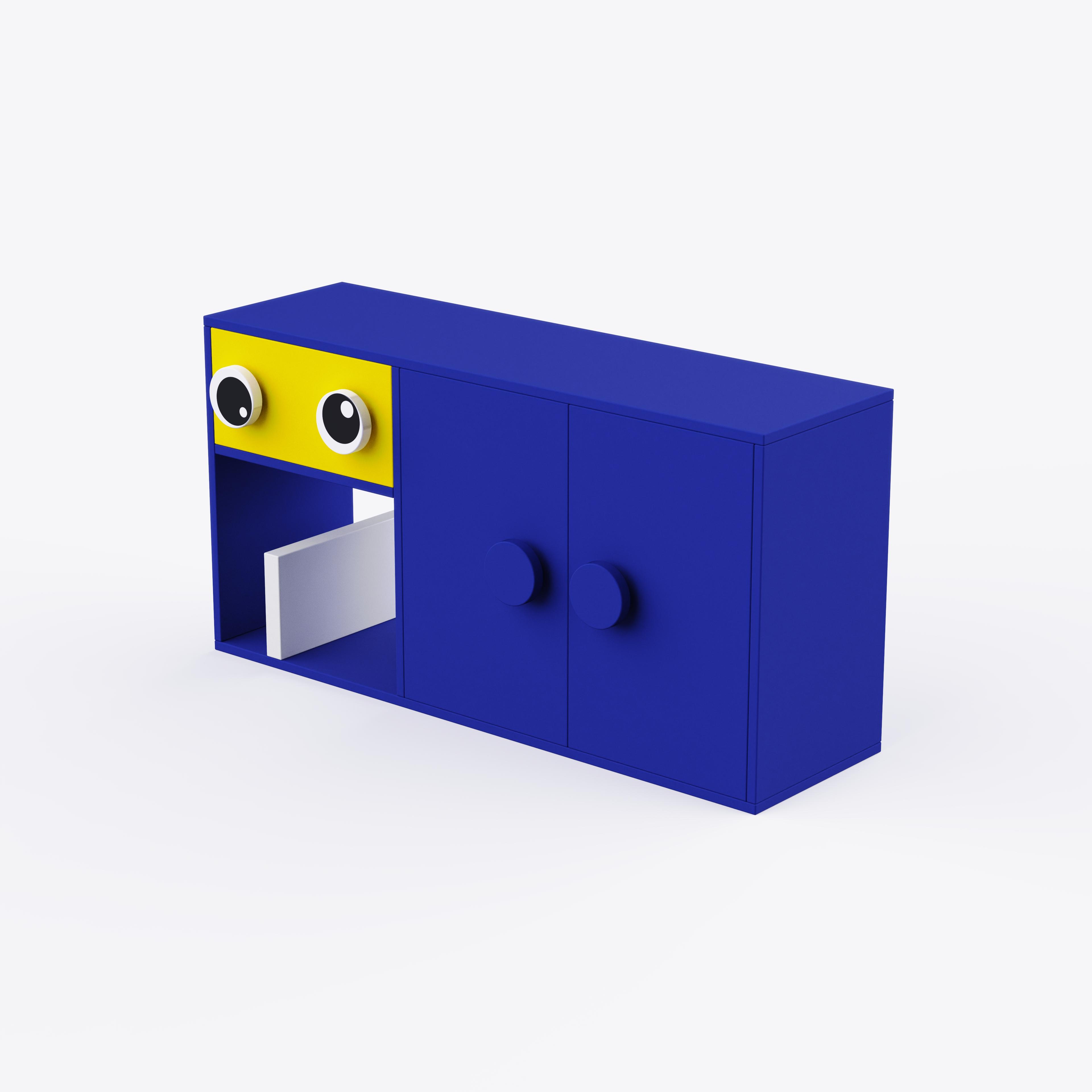 Big Nino Storage Unit In Electric Blue Colour