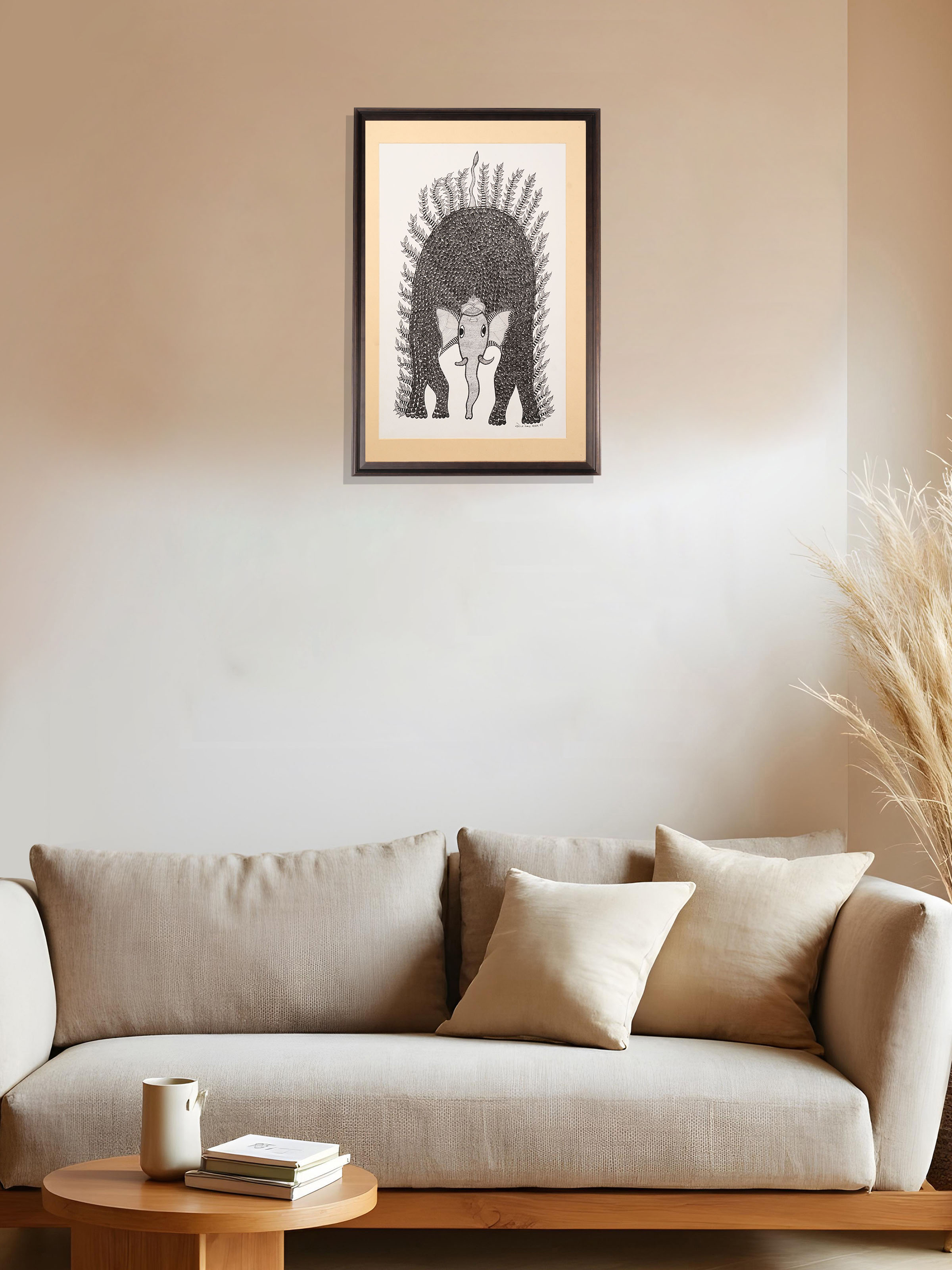 Elephant Gond Painting