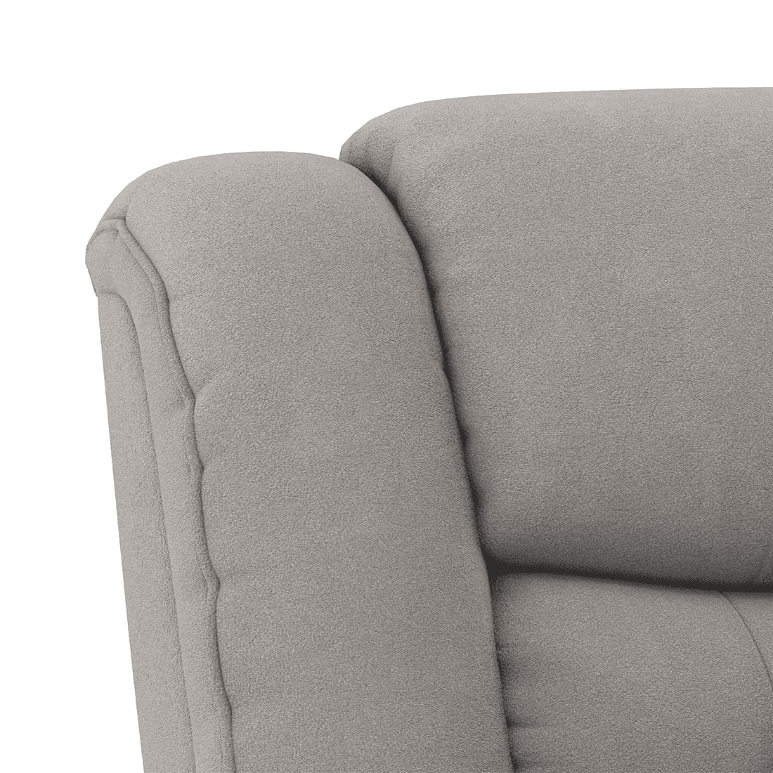 Theo Single Seater Motorized Recliner In Taupe Grey Fabric