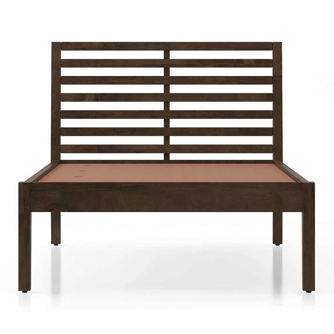 Elwyn Nonstorage Single Bed Finish Danish Walnut