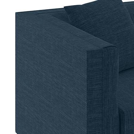 Windsor Premium 1 Seater Fabric Sofa in Indigo Blue Colour