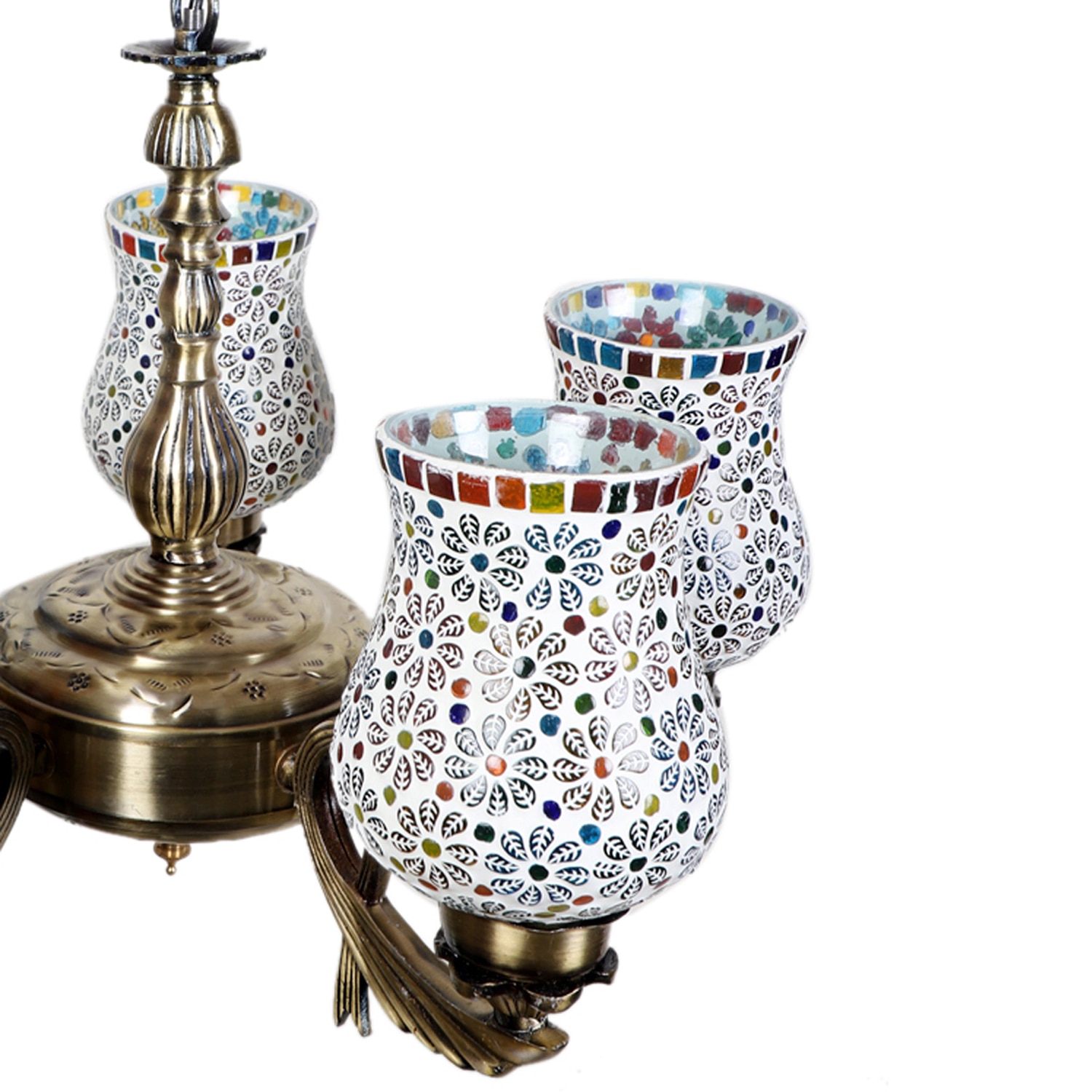 Devansh Gold Antique Wall Mounted Lamp With Black  Cotton Shade