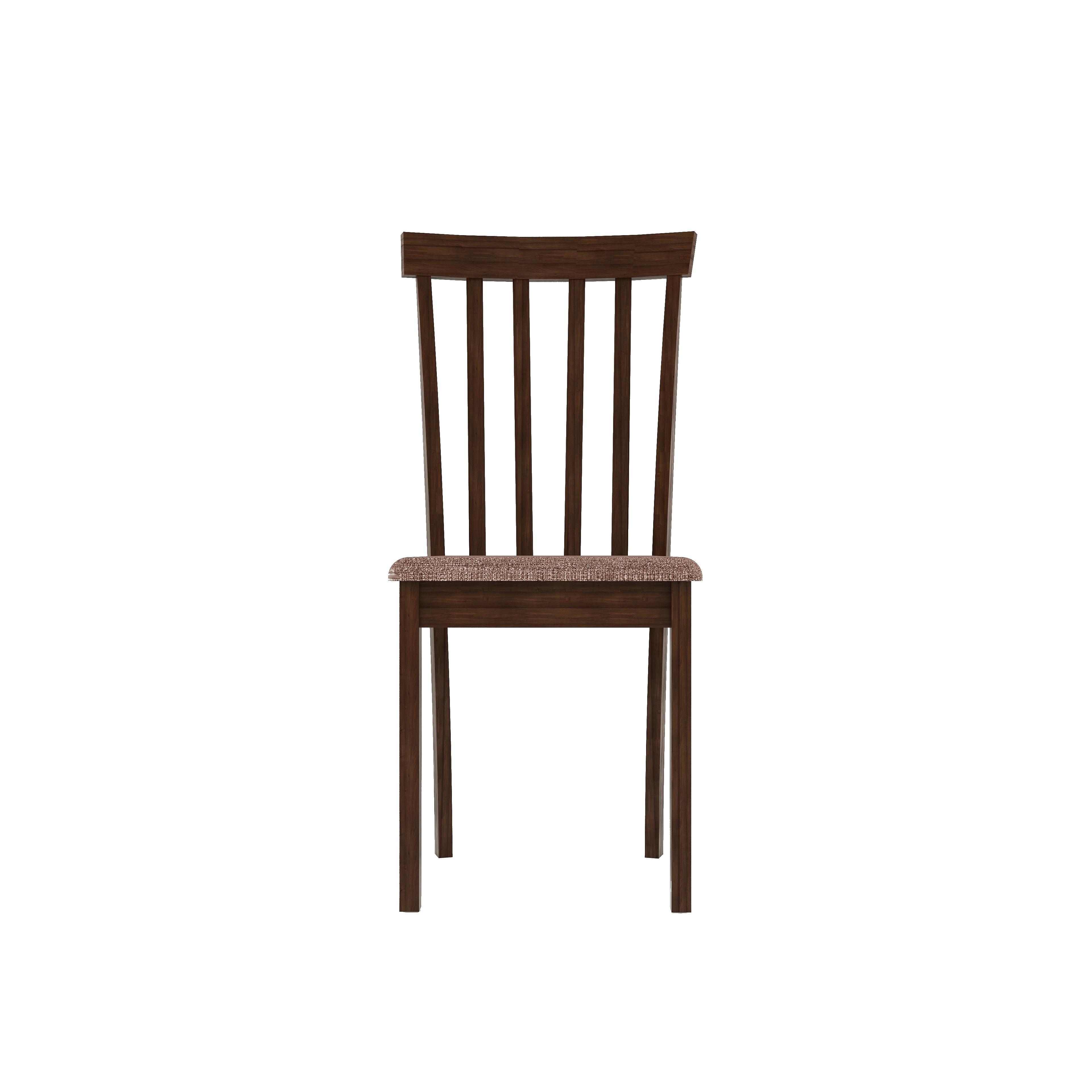 Houston 6 Seater Dining Set with 6 Chairs (Rubberwood, Dark Cappuccino Finish)