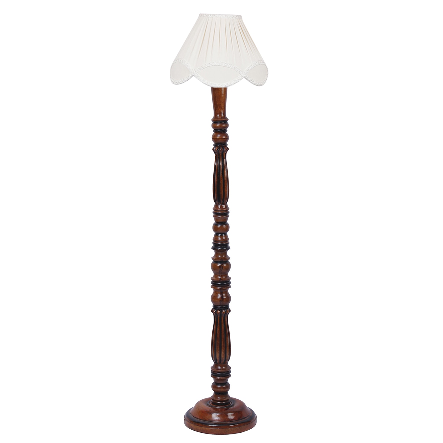 Devansh Wooden Floor Lamp