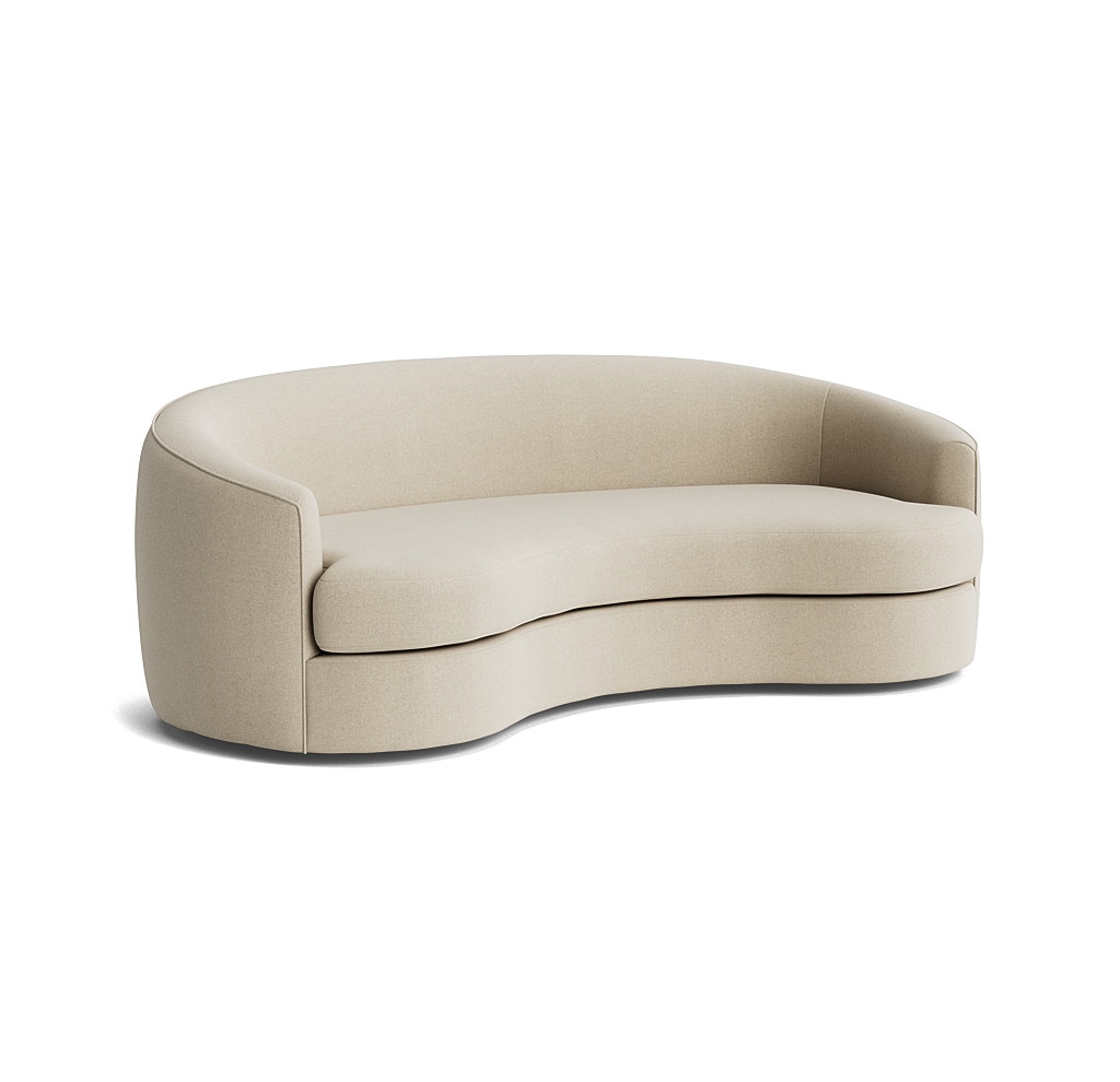 Storn Velvet 3 Seater Sofa in Cream Colour