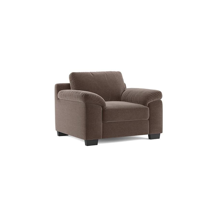 Esquel Essential 1 Seater Fabric Sofa in Daschund Brown Colour