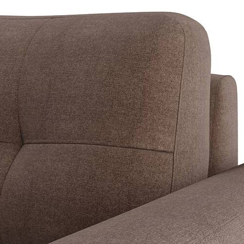 Verona Essential 2 Seater Fabric Sofa in Daschund Brown Colour