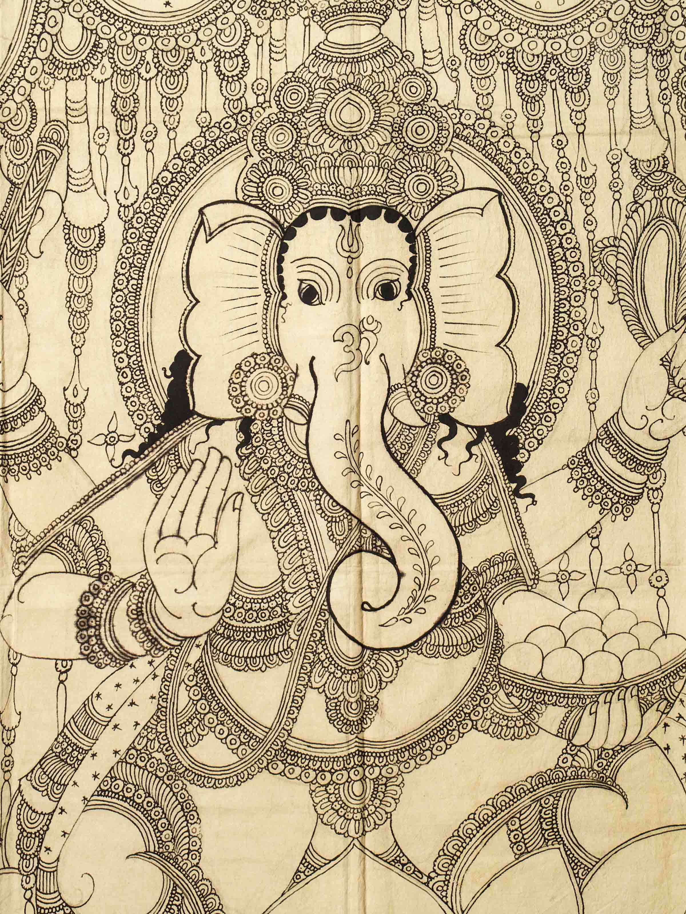 Ganesha Kalamkari Painting