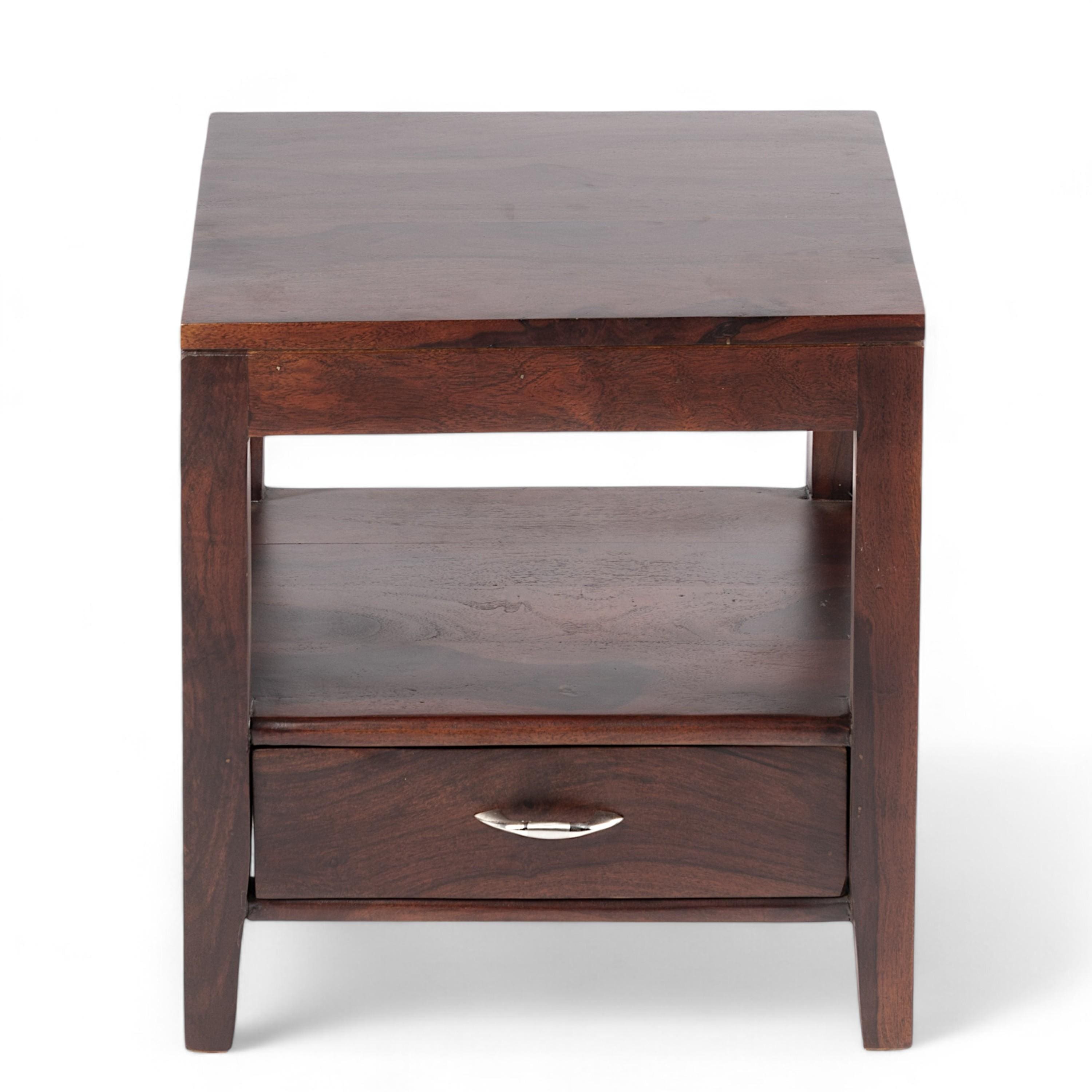 Kassel Bedside Table - Walnut Finish