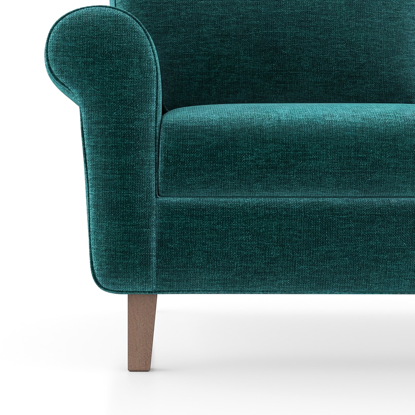 Oxford Sofa (Colour : Malibu, Cushion : Soft, Seater : 3+2+1)