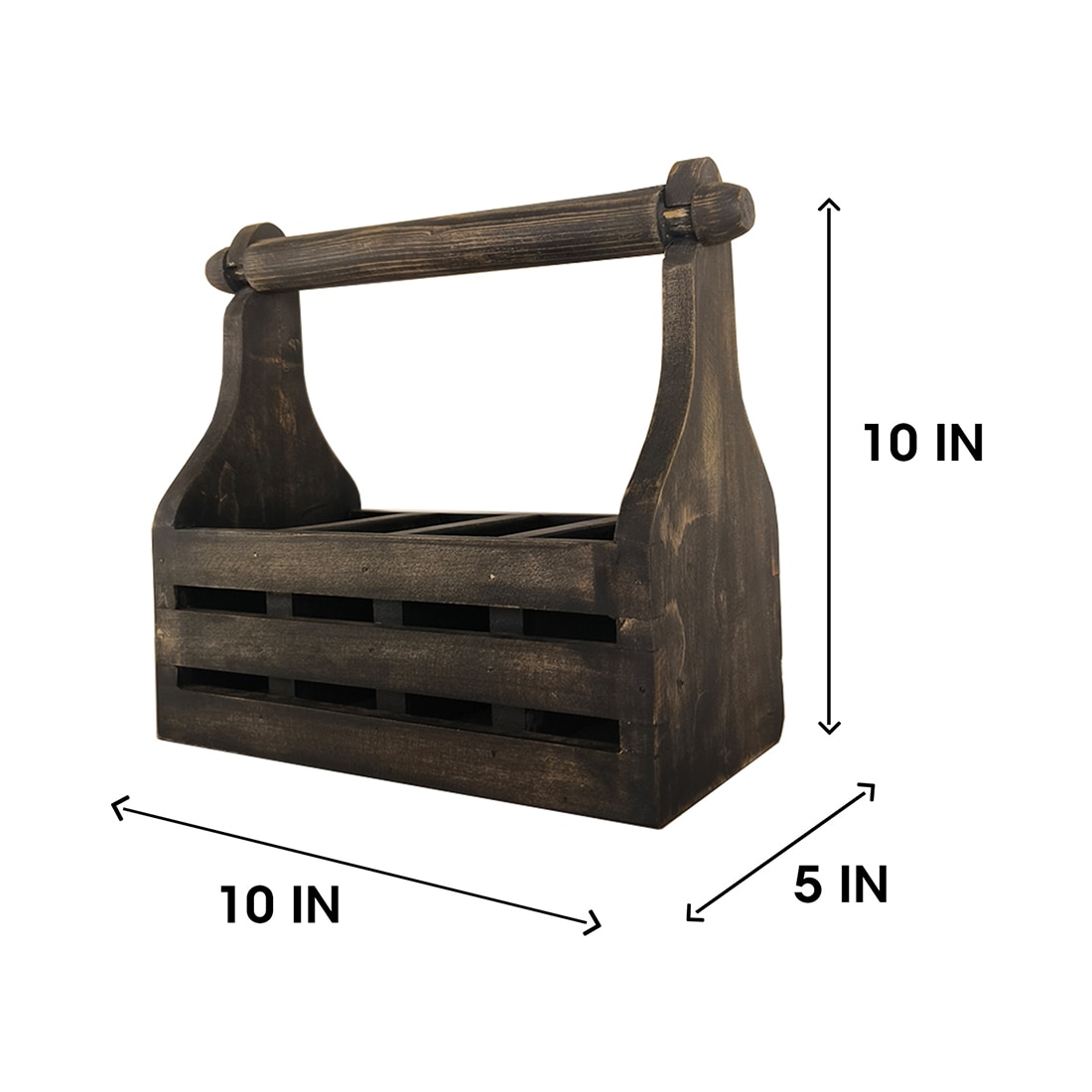 Audrey Wooden Kitchen Roll Holder And Cutlery Holder