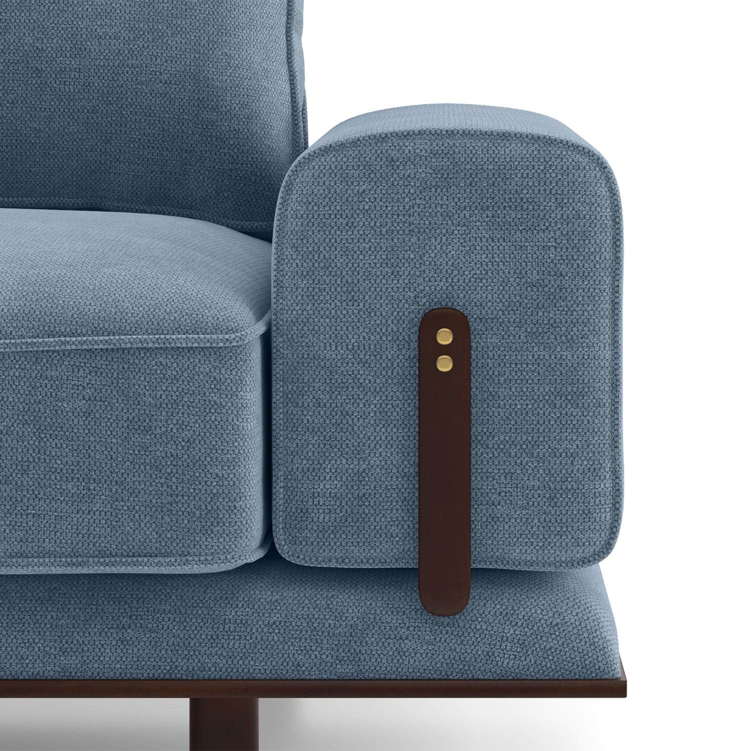 Barcelona Essential 3 Seater Fabric Sofa In Ocean Weave