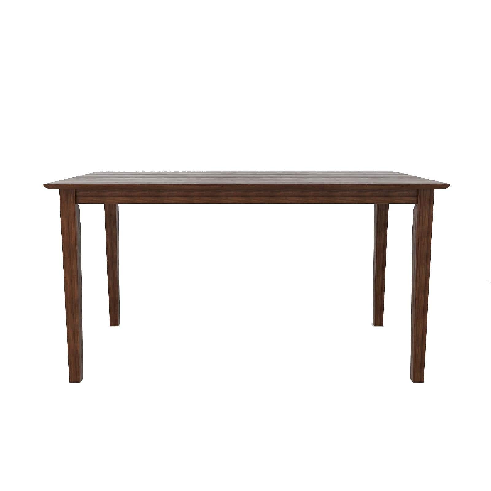 Monterey 6 Seater Dining Set with 1 Bench and 4 Chairs (Rubberwood, Dark Cappuccino Finish)