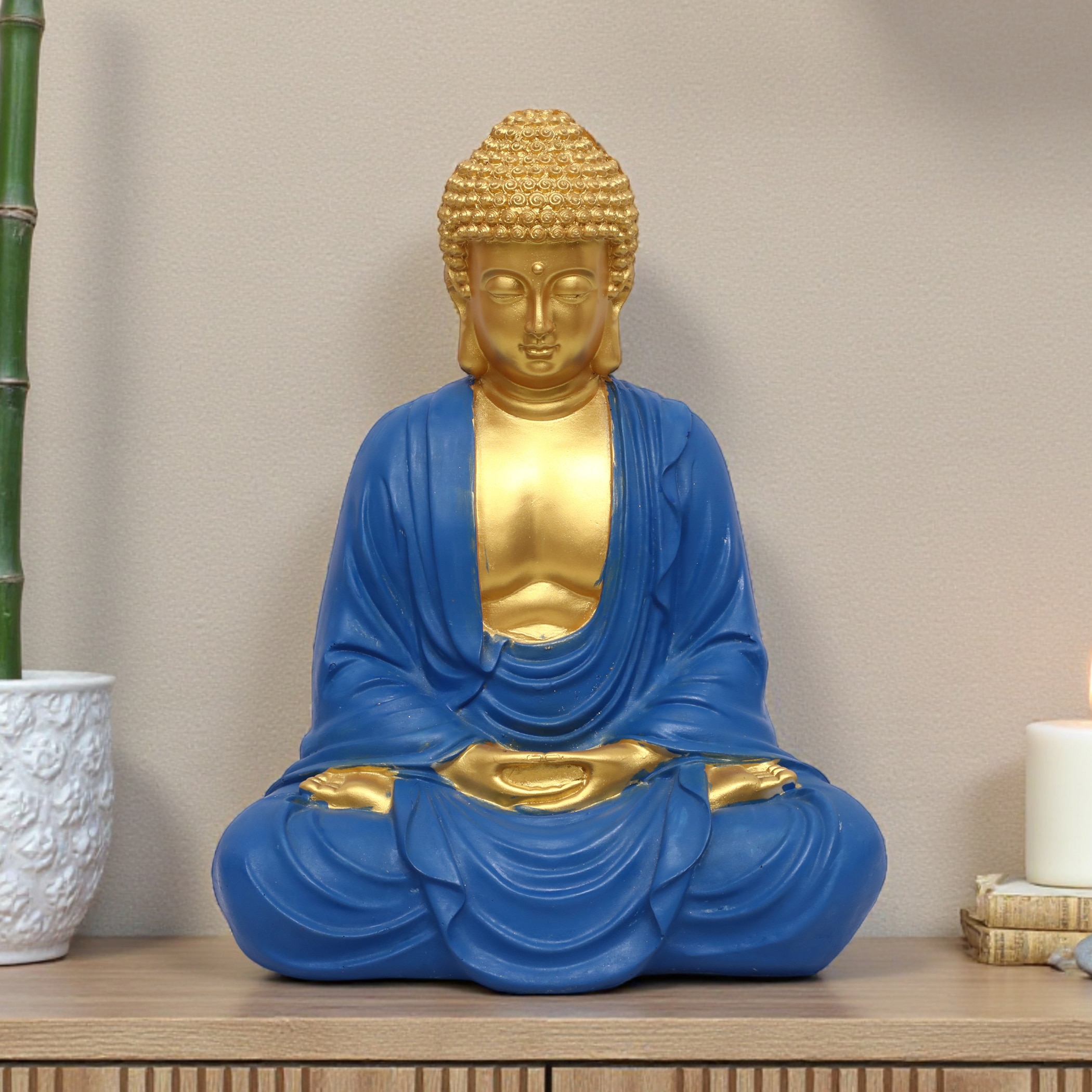 VEDAS Polyresin  Figurine in Gold Colour - Vedas