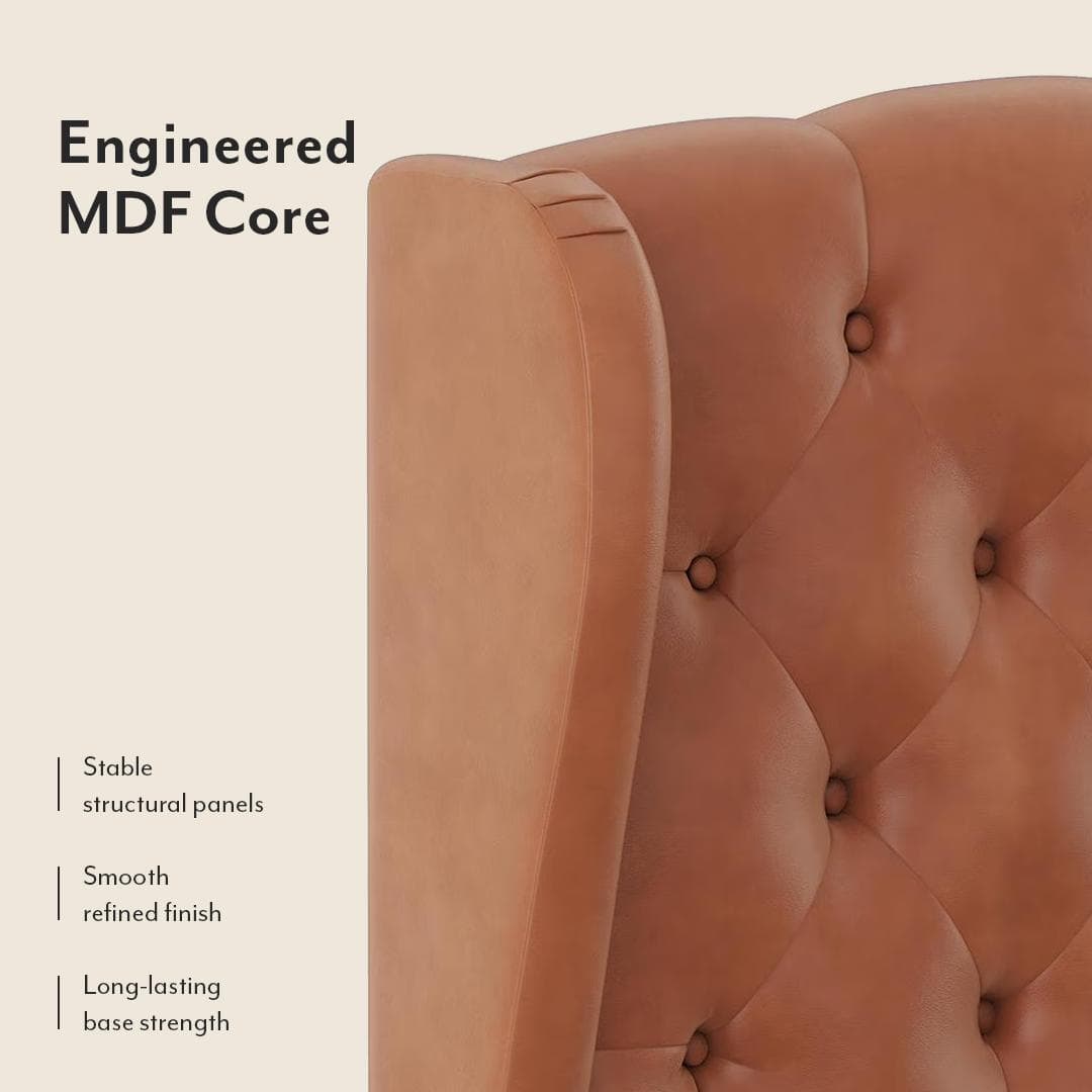 Holmebrook Upholstered Storage Bed In Hydraulic in King Size with Tan Leatherette Colour