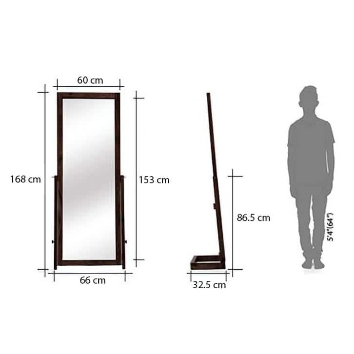 Sirius Solid Wood Dressing Table in Mahogany Finish