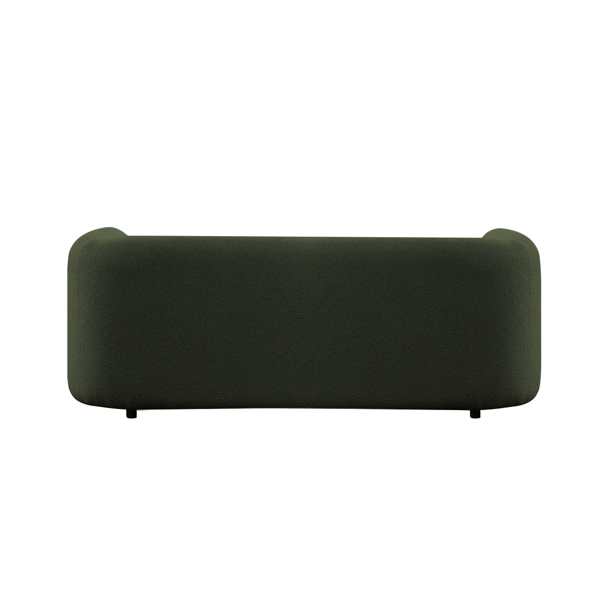 Zenol Boucle Fabric 2 Seater Sofa In Olive Green - Home Lifestylez