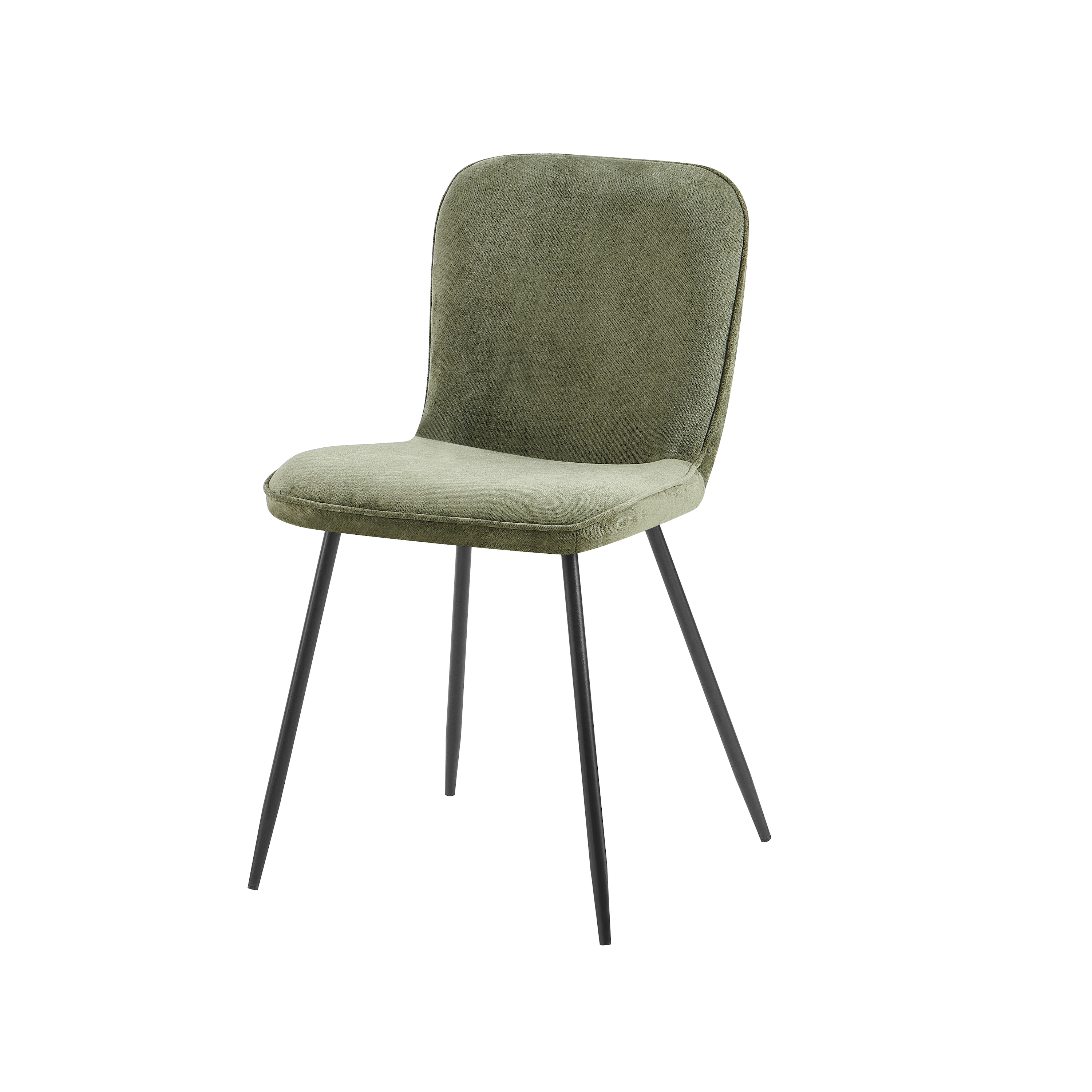 Pine Fabric Dining Chair in Green Colour - Living Shape