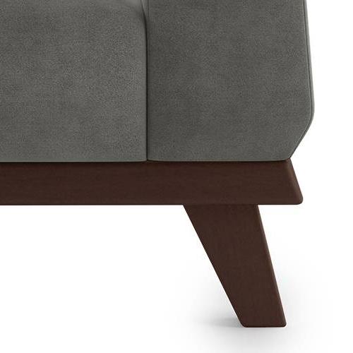 Granada Luxe 2 Seater Fabric Sofa in Ash Grey Velvet Colour