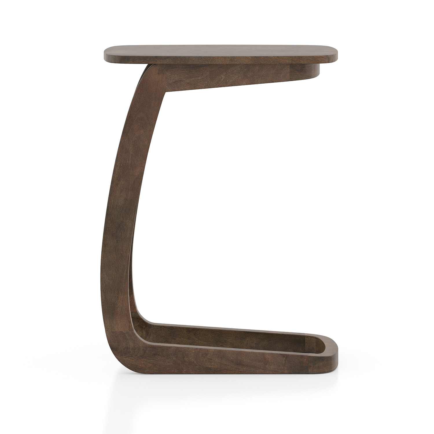 Forma Solid Wood C Table In Danish Walnut Finish