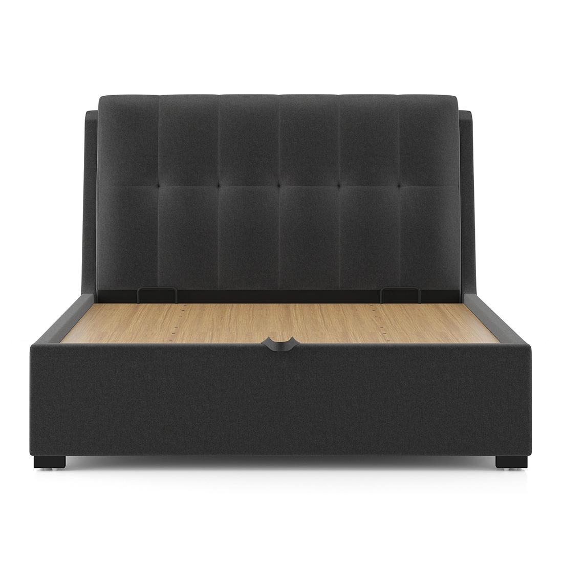 Bornholm Upholstered Storage Bed In Hydraulic (Bed Size : Queen, Colour : Urban Grey)