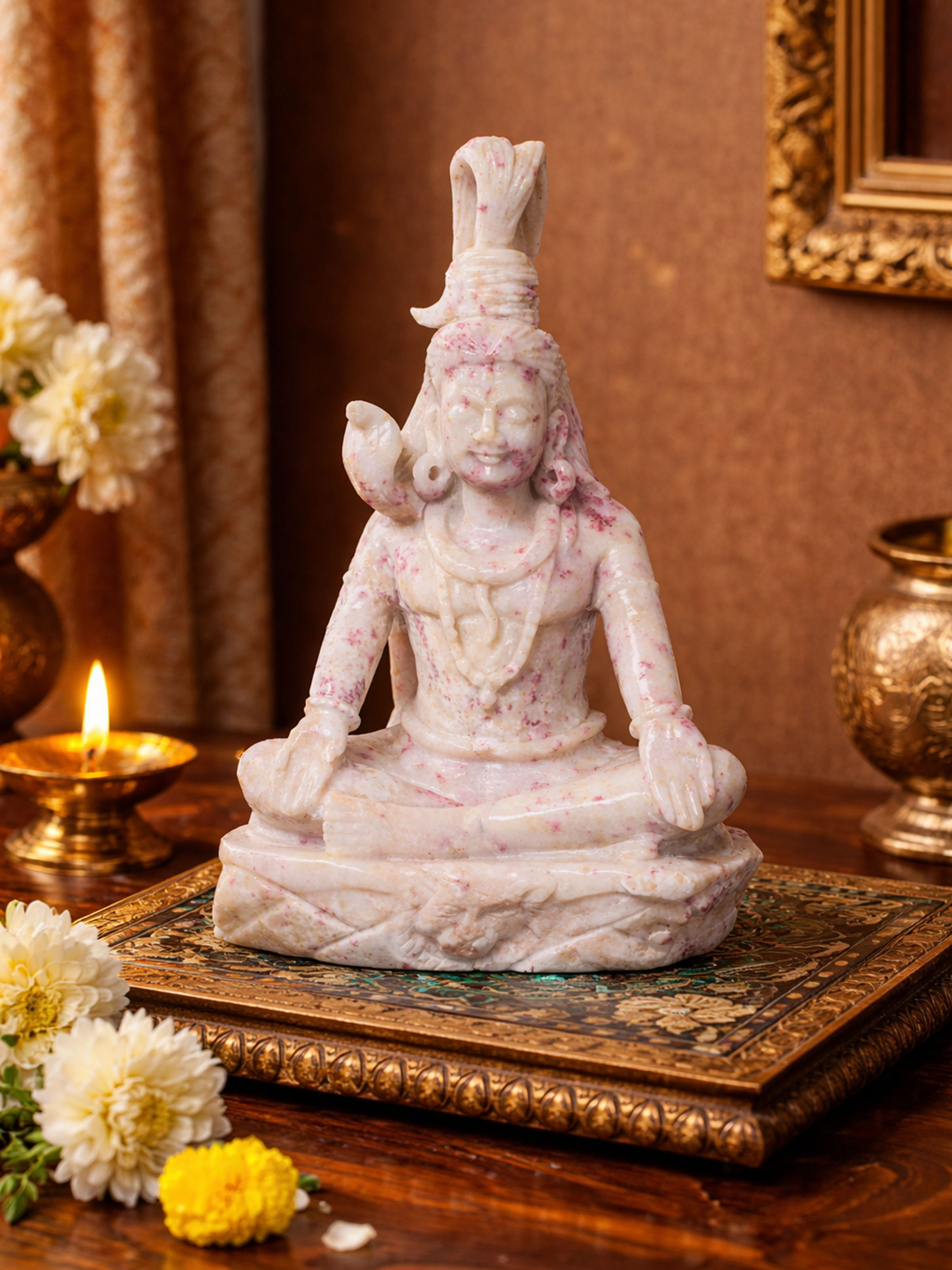 Stone Carved Lord Shiva Idol