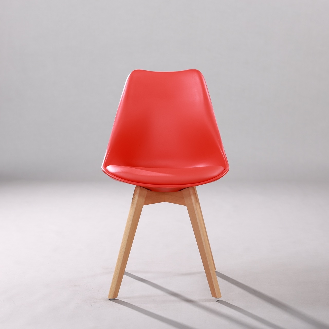 Kepler Brooks Valente Cafeteria Dining Chair in Red Colour - Kepler Brooks