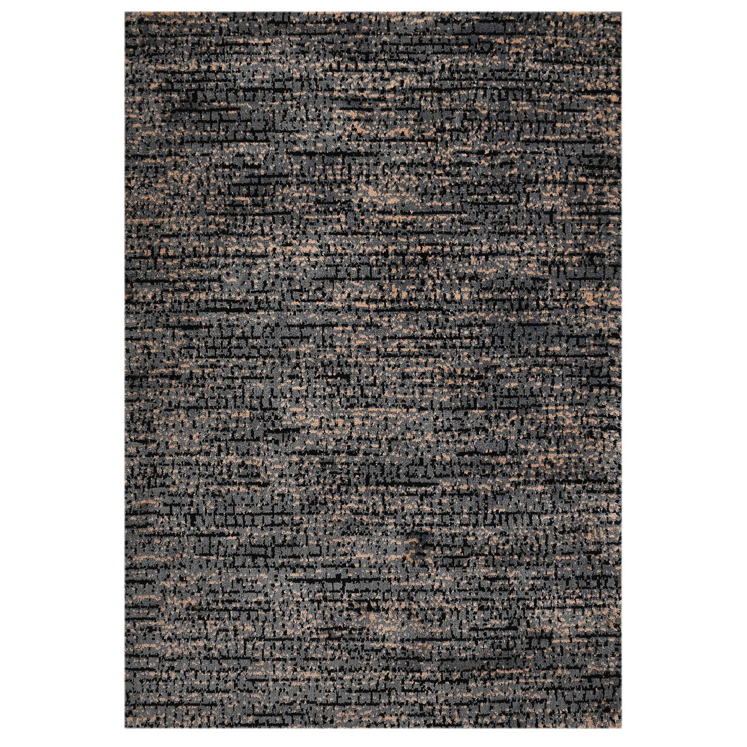 Multicolor Abstract Machine Made Polyester 3 X 5 Feet Carpet