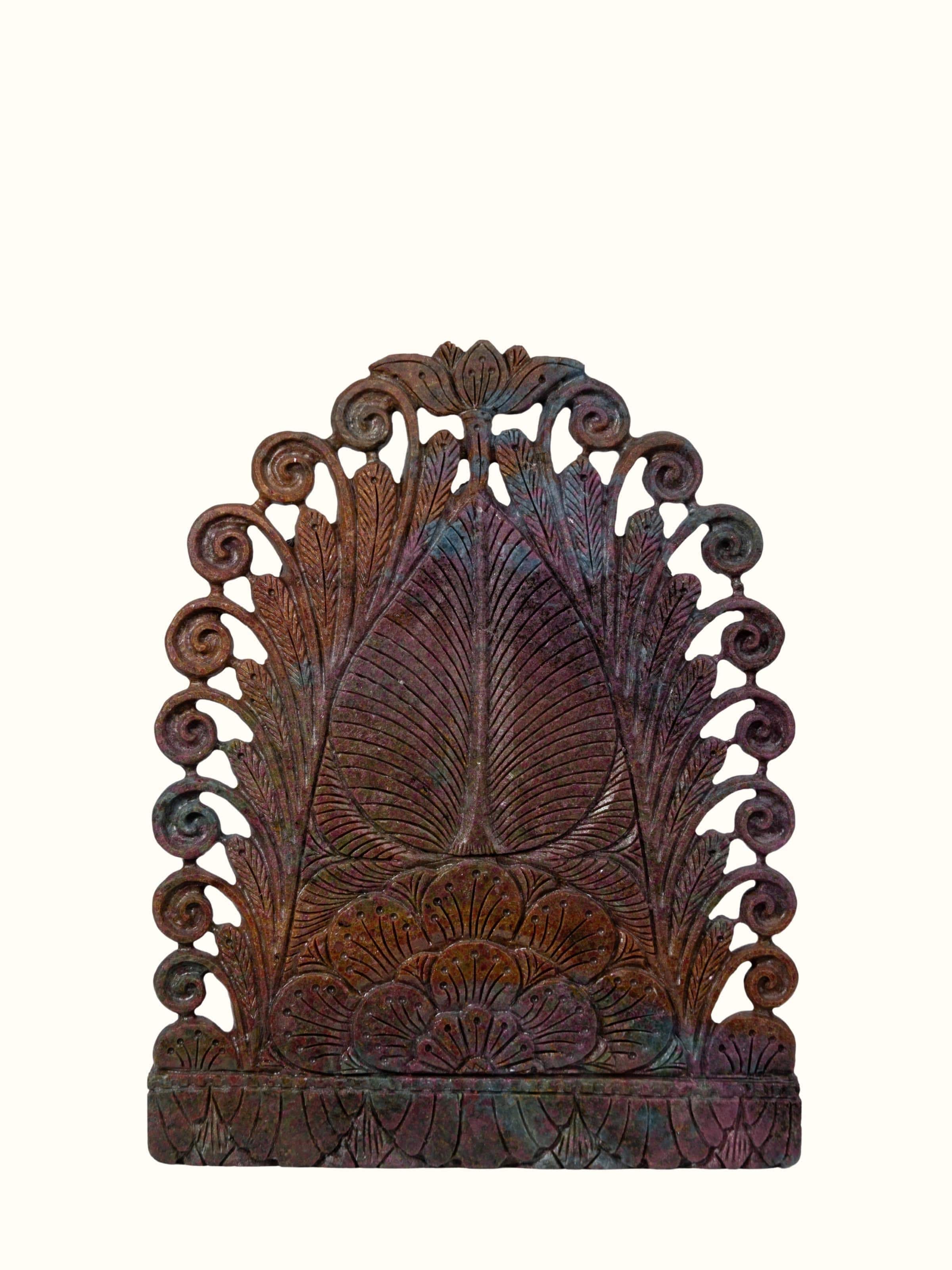 Ruby Brass Ganesha Idol