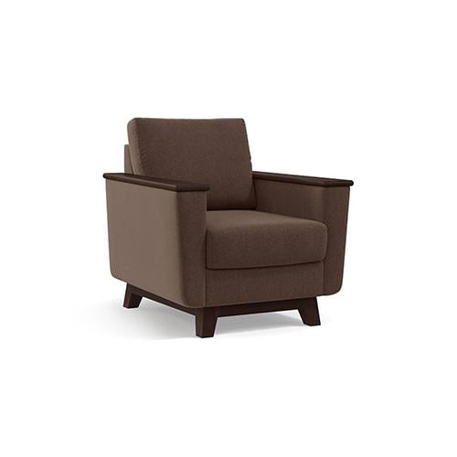 Corby Essential 1 Seater Fabric Sofa in Daschund Brown Colour