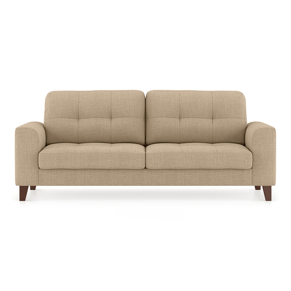 Verona Luxe 3 Seater Fabric Sofa in Sandshell Beige Colour