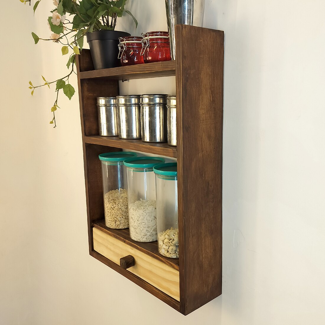 Elise Wooden Kitchen Storage Rack