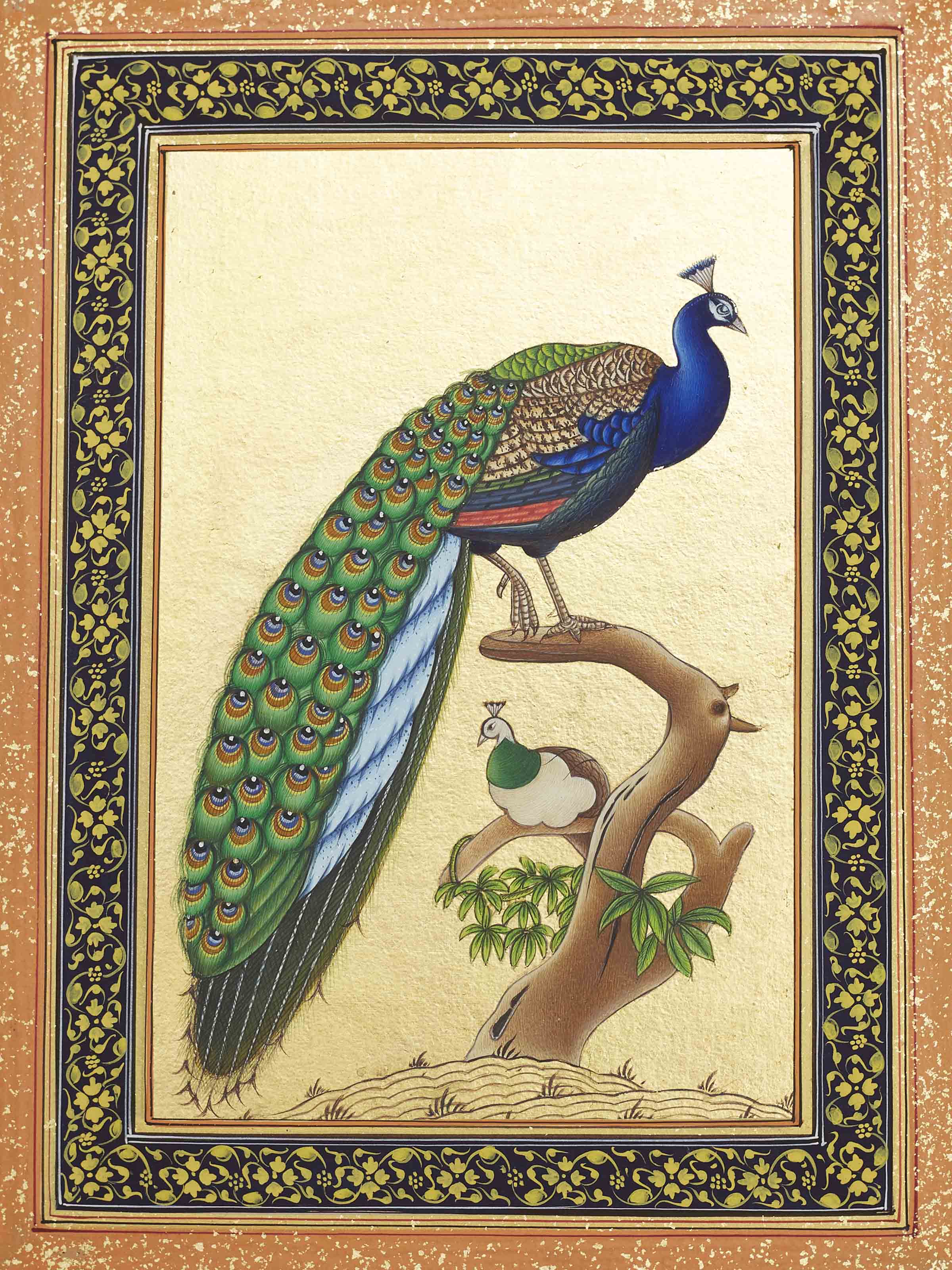Peacock Miniature Painting