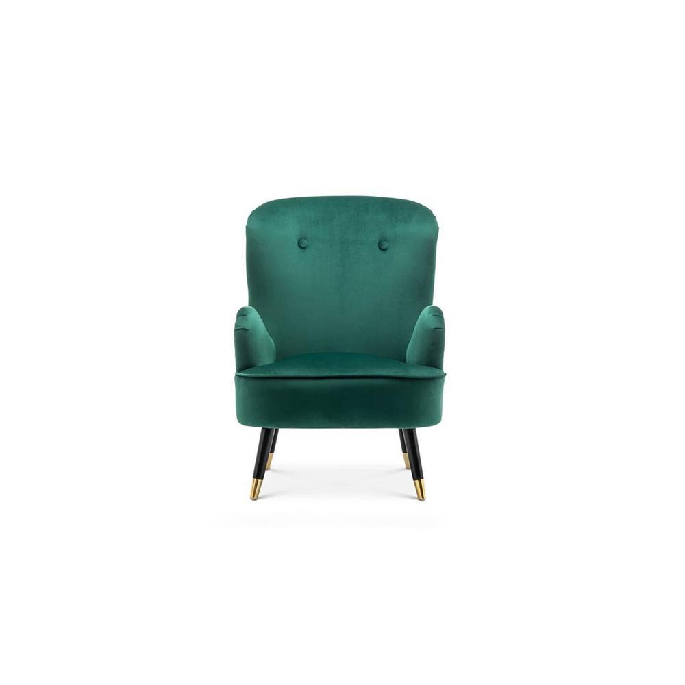 Epperly Chair With Ottoman Green