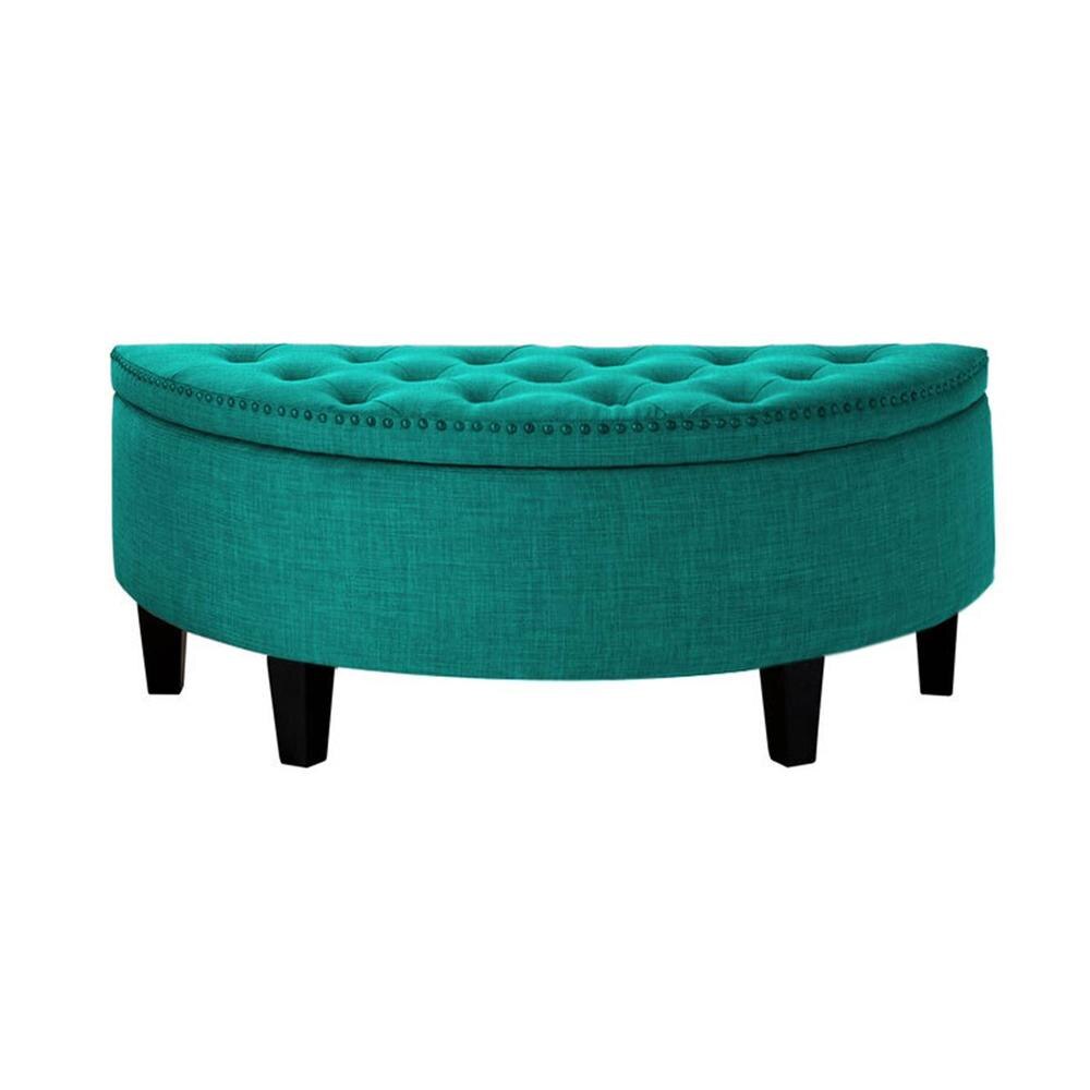 Replon 2 Ottoman with Storage Color in Tourquise