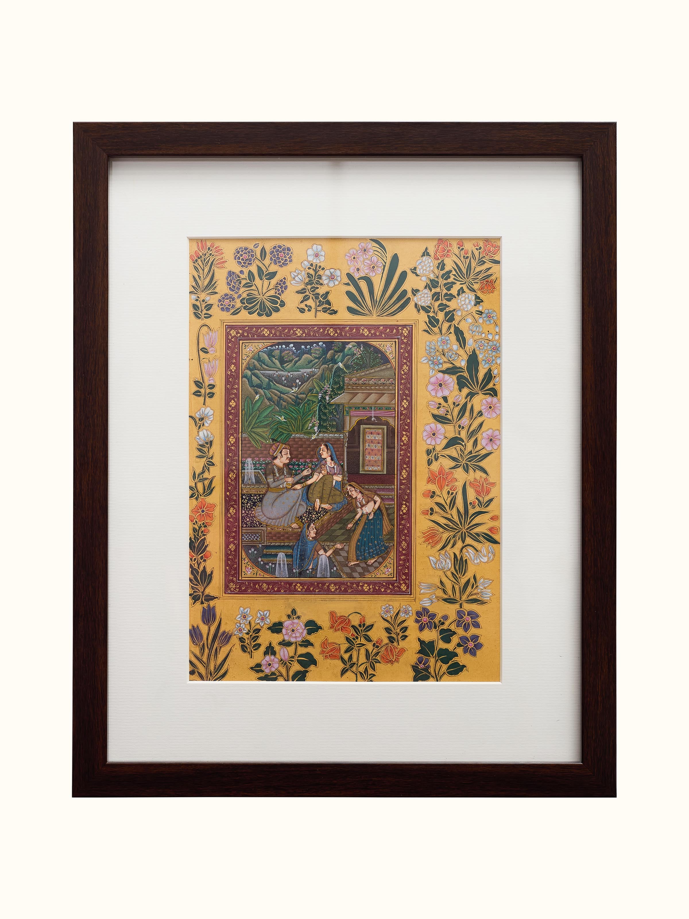 Love Scene Mughal Miniature Painting