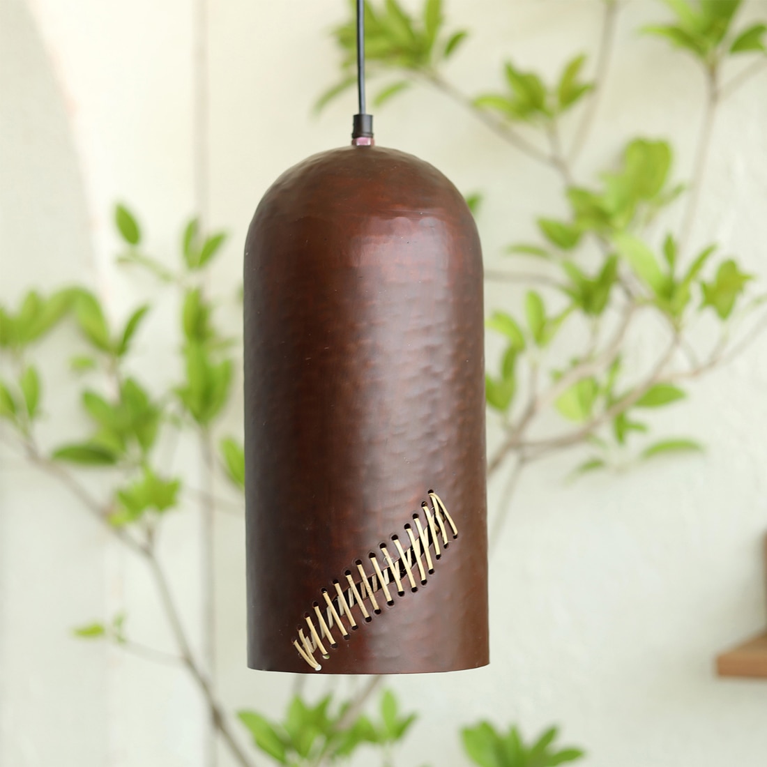 Fukan  Handcrafted Tall Hanging Lamp
