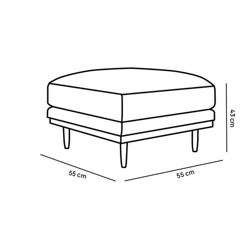 Klee Ottoman Color in Maroon