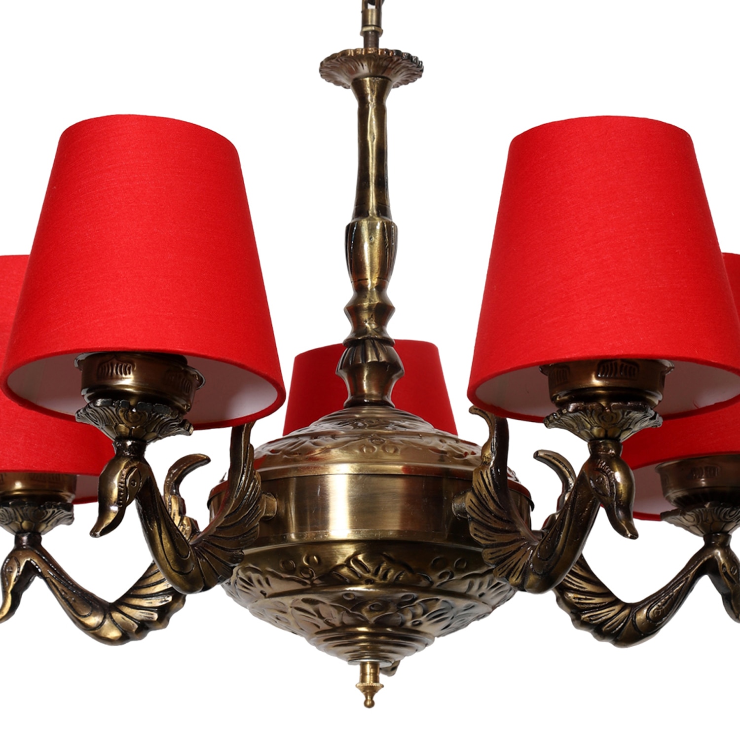 Devansh Gold Antique Wall Mounted Lamp With Beige Jute Shade