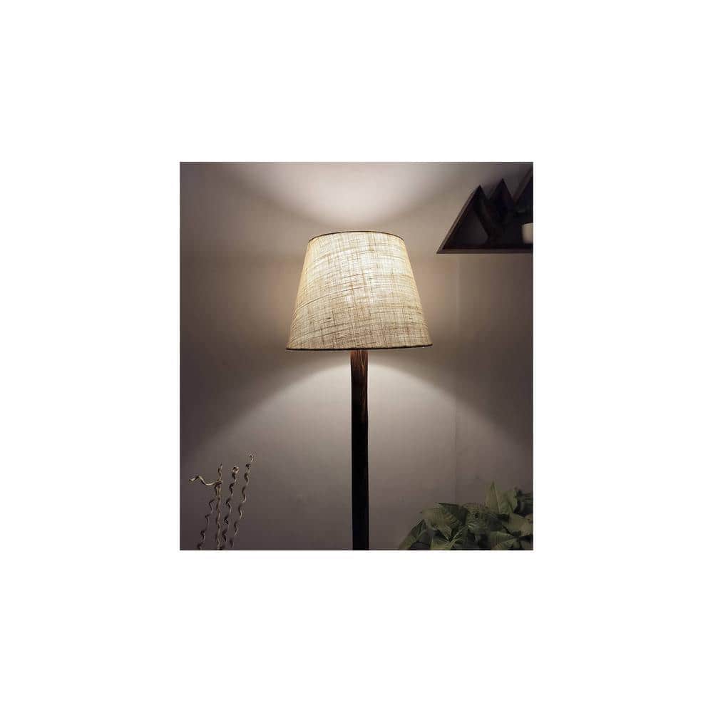 Brice Beige Jute Floor Lamp with Beige Jute Base