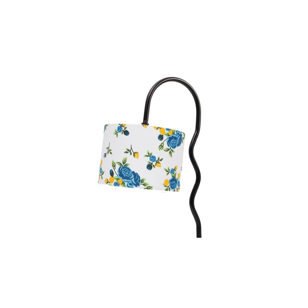 Multi cotton Zig Zag Curvy table lamp with Iron Base (SP35)