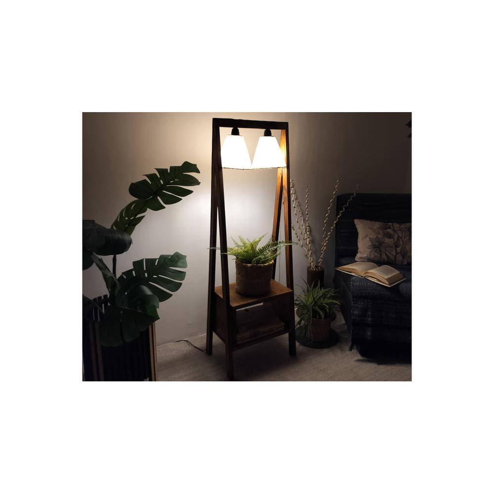 Francis Beige Jute Floor Lamp with Beige Jute Base