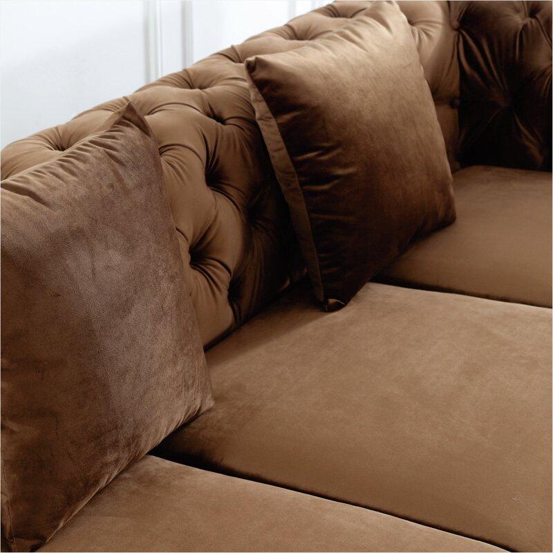 Norman Fabric Sofa - Brown