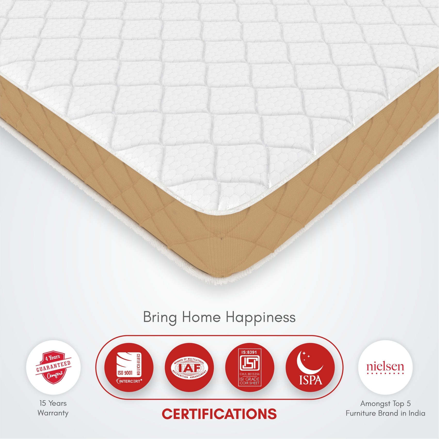 Aero Cool Gel with posture Control Tech Single Size Mattress (72 x 30 in, 4 Inches)