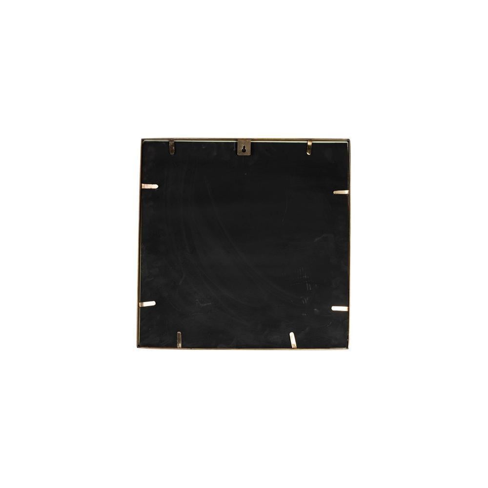 LuxeGold Steel Wall Mirror